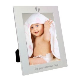 (image for) Silver 5x7 Naming Day Photo Frame