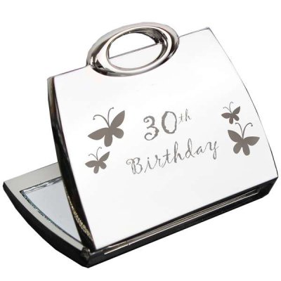 (image for) 30th Butterfly Handbag Compact Mirror