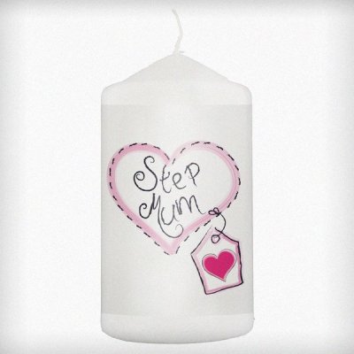 (image for) Step Mum Heart Stitch Candle