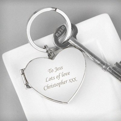 (image for) Personalised Heart Photoframe Keyring