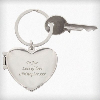 (image for) Personalised Heart Photoframe Keyring