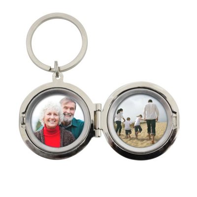 (image for) Personalised Round Photo Keyring