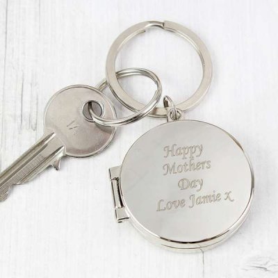 (image for) Personalised Round Photo Keyring