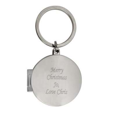 (image for) Personalised Round Photo Keyring