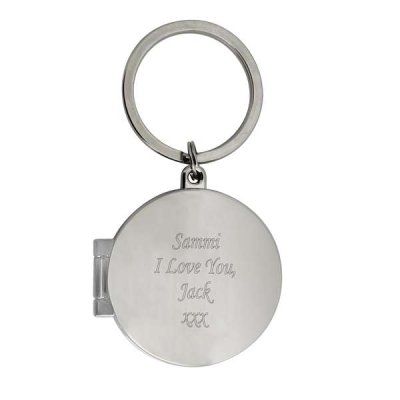 (image for) Personalised Round Photo Keyring