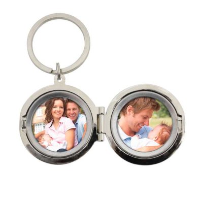 (image for) Personalised Round Photo Keyring