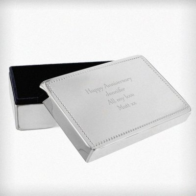 (image for) Personalised Any Message Rectangular Jewellery Box