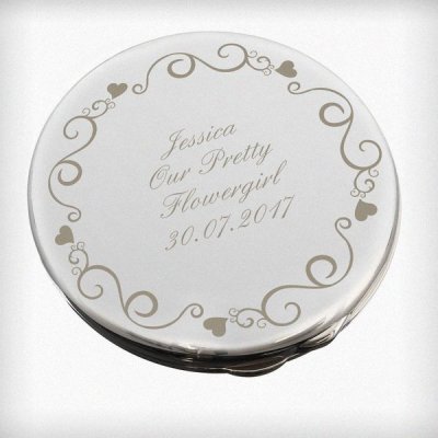 (image for) Personalised Ornate Swirl Compact Mirror