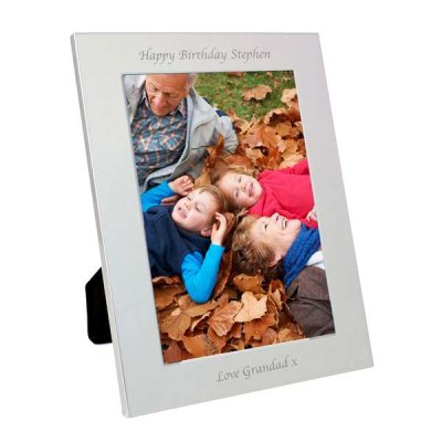 (image for) Personalised Silver 5x7 Photo Frame