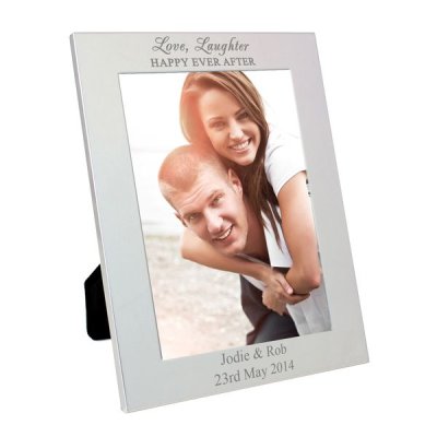 (image for) Personalised Silver 5x7 Happily Ever After Photo Frame