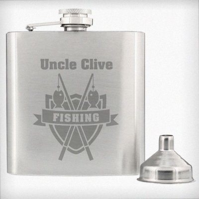 (image for) Personalised Fishing Hip Flask