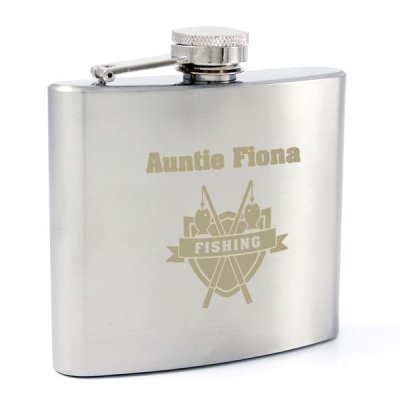 (image for) Personalised Fishing Hip Flask