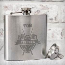 (image for) Personalised Fishing Hip Flask