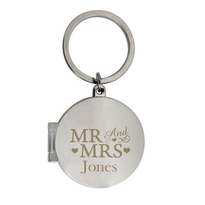 (image for) Personalised Mr and Mrs Photo Keyring