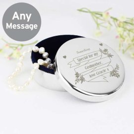 (image for) Personalised Garden Bloom Round Trinket Box