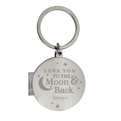 (image for) Personalised To the Moon and Back...Photo Keyring