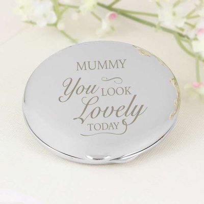 (image for) Personalised You Look Lovely Compact Mirror