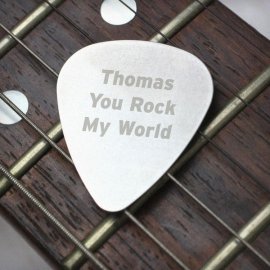 (image for) Personalised Silver Plectrum