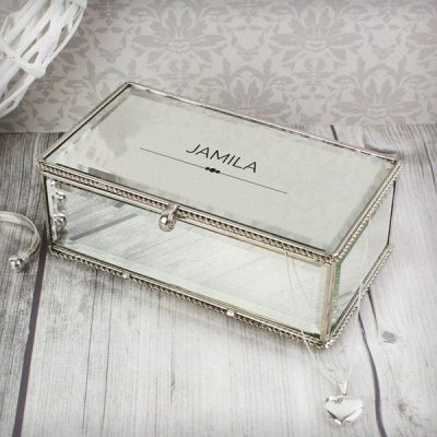 (image for) Personalised Classic Mirrored Jewellery Box