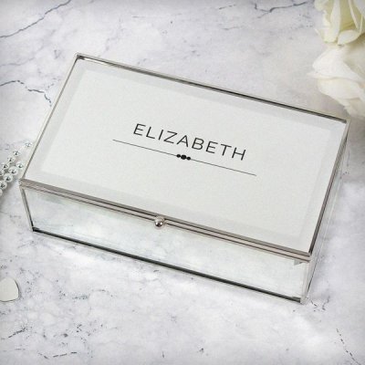 (image for) Personalised Classic Mirrored Jewellery Box