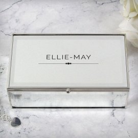 (image for) Personalised Classic Mirrored Jewellery Box