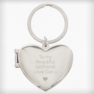 (image for) Personalised Heart Photoframe Keyring