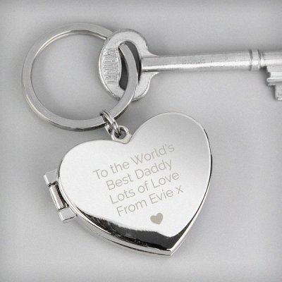 (image for) Personalised Heart Photoframe Keyring