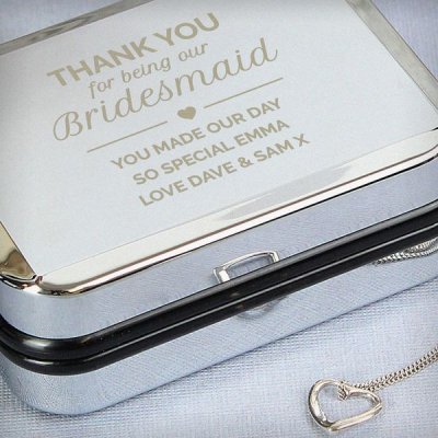 (image for) Personalised Bridesmaid Box and Heart Necklace