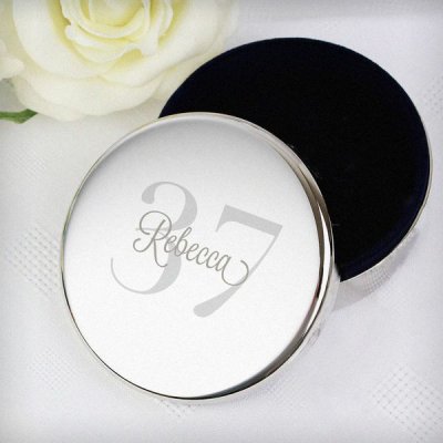 (image for) Personalised Birthday Big Age Round Trinket Box