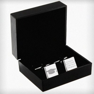 (image for) Personalised Graduation Square Cufflinks