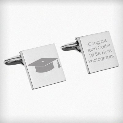 (image for) Personalised Graduation Square Cufflinks