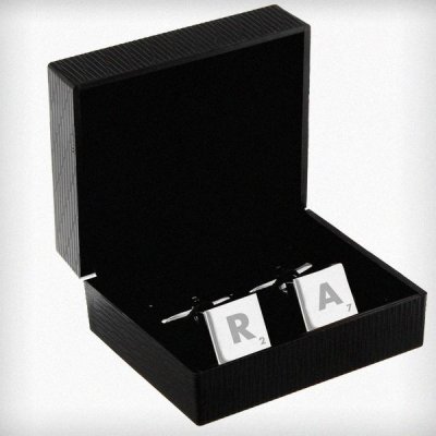 (image for) Personalised Initials and Age Square Cufflinks