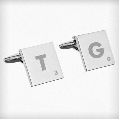 (image for) Personalised Initials and Age Square Cufflinks