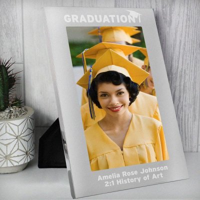 (image for) Personalised Silver 5x7 Graduation Photo Frame