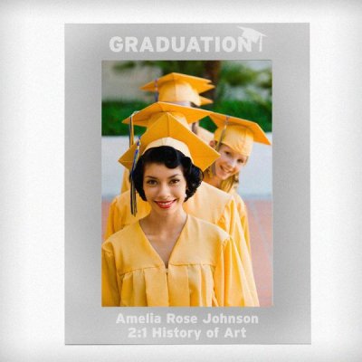 (image for) Personalised Silver 5x7 Graduation Photo Frame