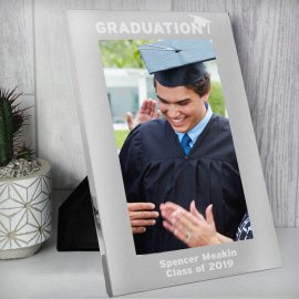 (image for) Personalised Silver 5x7 Graduation Photo Frame