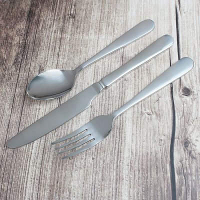 (image for) Personalised Teddy 4 Piece Embossed Cutlery Set