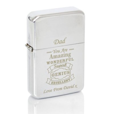 (image for) Personalised Vintage Typography Lighter