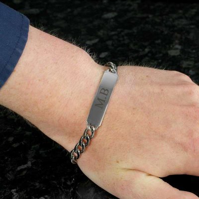 (image for) Personalised Initial Stainless Steel Unisex Bracelet