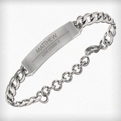 (image for) Personalised Classic Stainless Steel Unisex Bracelet