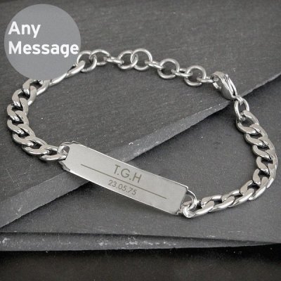 (image for) Personalised Classic Stainless Steel Unisex Bracelet