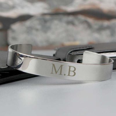 (image for) Personalised Initial Stainless Steel Bangle