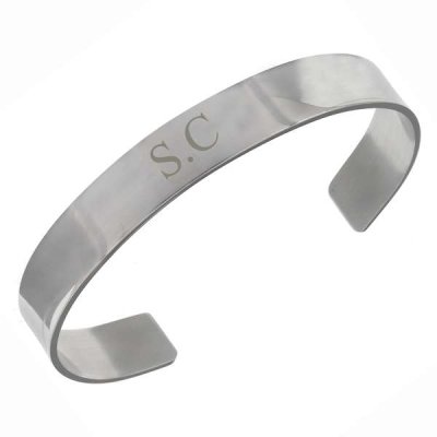 (image for) Personalised Initial Stainless Steel Bangle