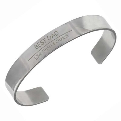 (image for) Personalised Classic Stainless Steel Bangle