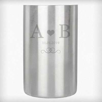 (image for) Personalised Monogram Stainless Steel Wine Cooler