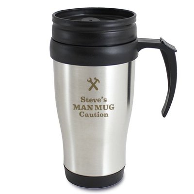 (image for) Personalised Man At Work Travel Mug