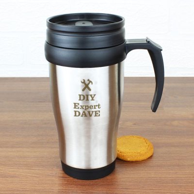 (image for) Personalised Man At Work Travel Mug