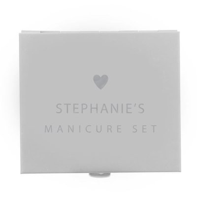 (image for) Personalised Heart Manicure Set