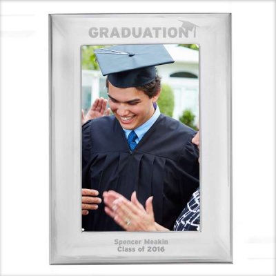 (image for) Personalised Silver 4x6 Graduation Photo Frame