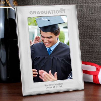 (image for) Personalised Silver 4x6 Graduation Photo Frame